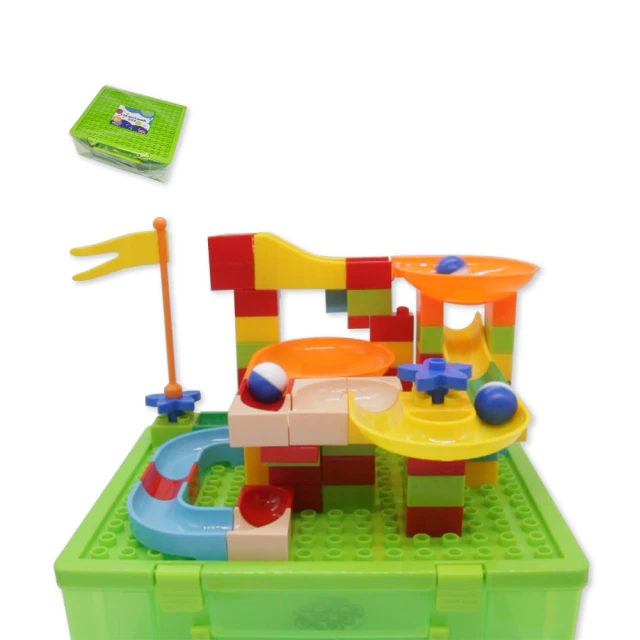 大顆粒軌道旋轉積木兒童玩具益智拼裝36周歲男女孩子幼兒園 歷史價格詳細信息