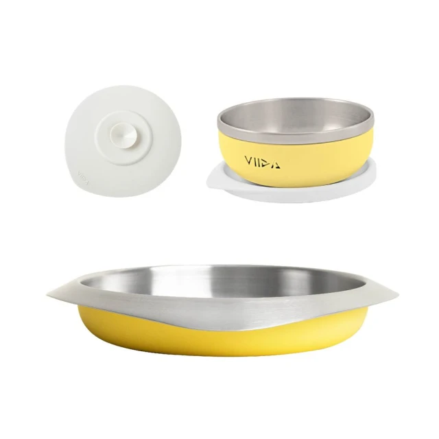 VIIDA Soufflé 抗菌不鏽鋼餐碗(藍色/粉色/綠色/紫色/黃色)【佳兒園婦幼館】 歷史價格詳細信息