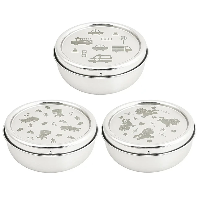 【KOM】台灣製316幼兒園指定不鏽鋼兒童隔熱碗三入套組/附湯匙/附餐袋  多款任選 歷史價格詳細信息