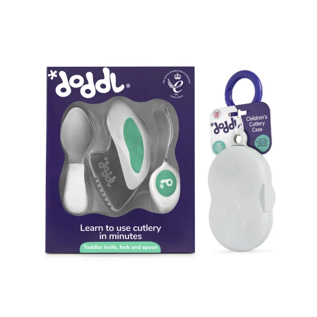 doddl 英國 人體工學嬰兒學習餐具2件組(附攜帶盒)-湖水綠 歷史價格詳細信息