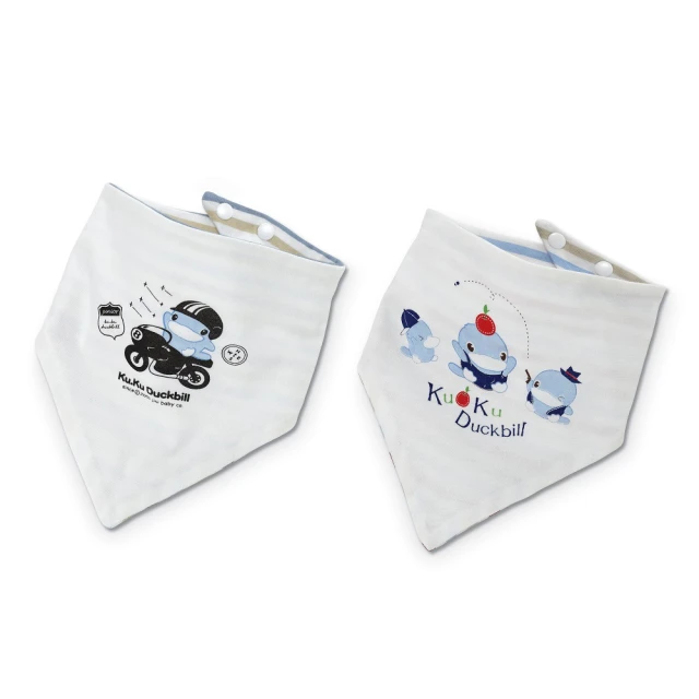 【KU.KU. 酷咕鴨】三角扣帶領巾2入(五款任選) 歷史價格詳細信息