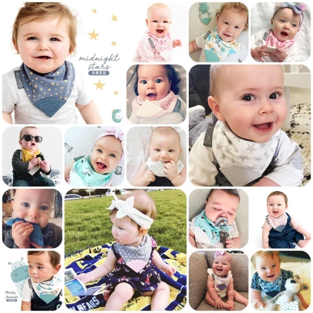 Cheeky Chompers 咬咬巾(多款可選)安撫巾|固齒器【麗兒采家】 歷史價格詳細信息