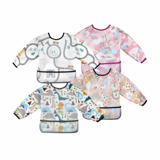 PUKU藍色企鵝  長袖防水圍兜衣 歷史價格詳細信息