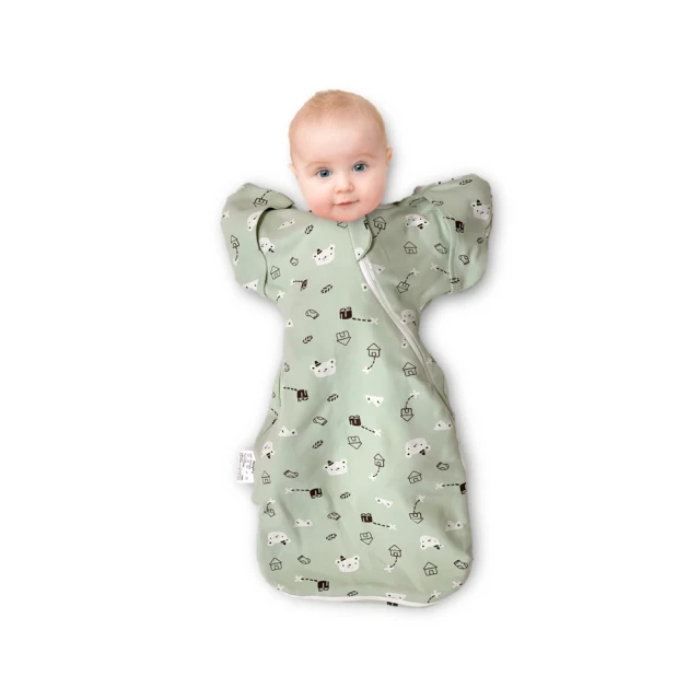 【小鹿蔓蔓】Bedtime嬰兒包巾睡袋防踢背心(綠) 歷史價格詳細信息