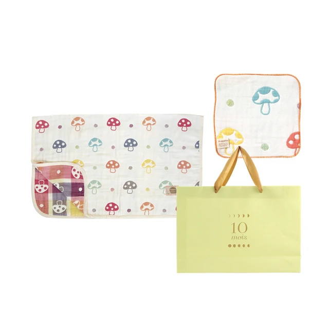 【Hoppetta】日本得獎蘑菇六層紗被彌月禮袋組(日本製冬暖夏涼四季款多款花色) 價格比較,價格查詢,歷史價格詳細信息