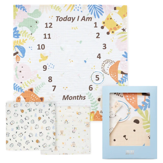 【奇哥官方旗艦】Chic a Bon 寶寶成長紀錄紗布巾禮盒(大包巾+方巾2入+生日圈卡 新生兒禮 滿月禮 彌月禮) 歷史價格詳細信息