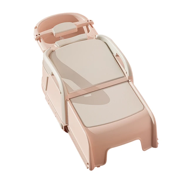 【智聰貝貝】家用可折疊收納頭枕可伸縮四檔調節坐墊防滑兒童洗頭椅（洗髮椅/躺椅/沐浴椅/洗澡椅） 歷史價格詳細信息