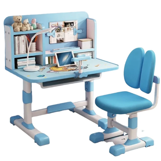 兒童家具兒童書桌書架書腦學習桌組合學生書桌轉角書桌轉椅子 歷史價格詳細信息