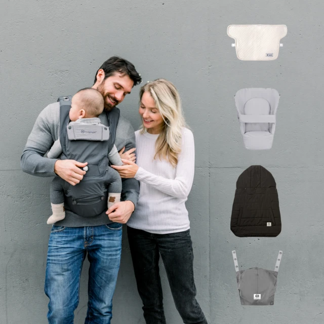 【hugpapa】DIAL-FIT PRO 3合1 韓國嬰兒透氣減壓背帶 新生兒腰凳背巾/揹巾(含口水巾+防風披風) 歷史價格詳細信息