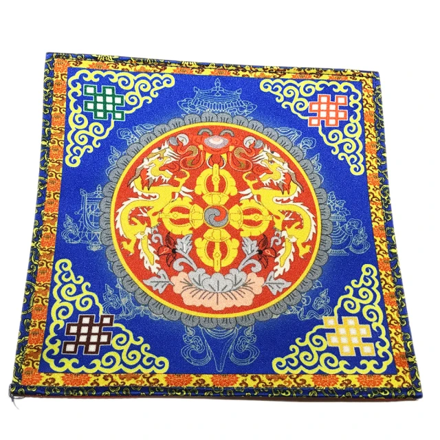 【十方佛教文物】吉祥結&金剛杵尼泊爾刺繡桌布80公分 歷史價格詳細信息