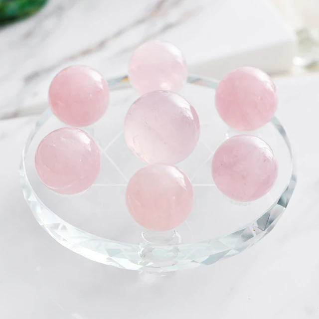 【七星陣】粉水晶七星陣~玻璃盤15公分~主珠4公分~副珠3公分 歷史價格詳細信息