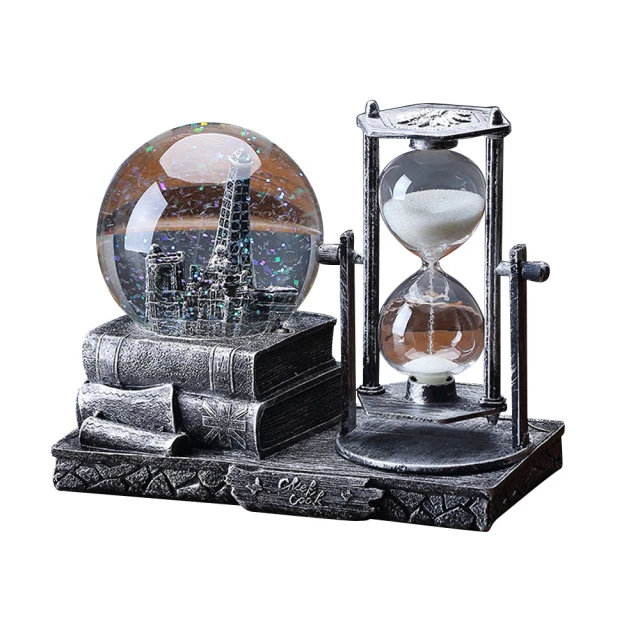 水晶沙漏計時器3060分鐘家創意式客廳現代時間擺件創意個性裝飾品 歷史價格詳細信息