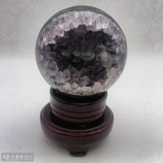 【兆豐藝品】烏拉圭開口笑水晶球(445g) 歷史價格詳細信息