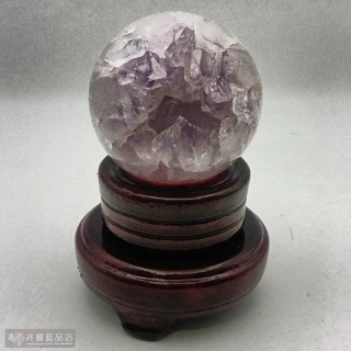 【兆豐藝品】烏拉圭開口笑水晶球(445g) 歷史價格詳細信息