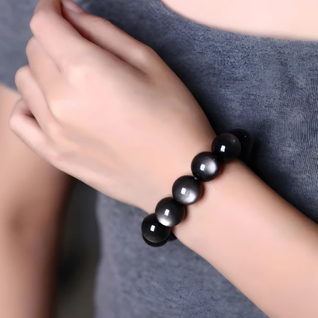 金曜石 手鍊 手環 手珠  天然❤水晶玉石特賣#R014 歷史價格詳細信息