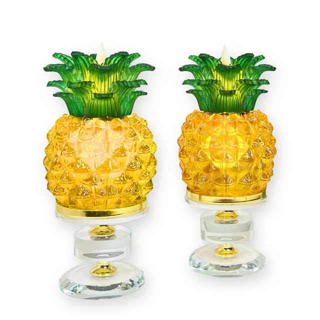 【新韻傳音】好運旺來燈-節能環保電子蠟燭鳳梨燈(2入 電池款 招財 旺旺來) 歷史價格詳細信息