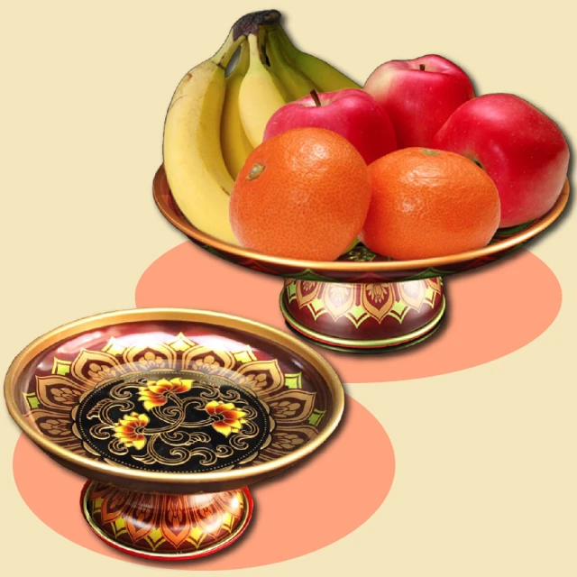#供盤 #供佛水果盤 #供品盤 *泰國特色鎏金合金果盤高腳供盤工藝佛堂供佛盤水果盤曼紮盤-滿599免運 歷史價格詳細信息