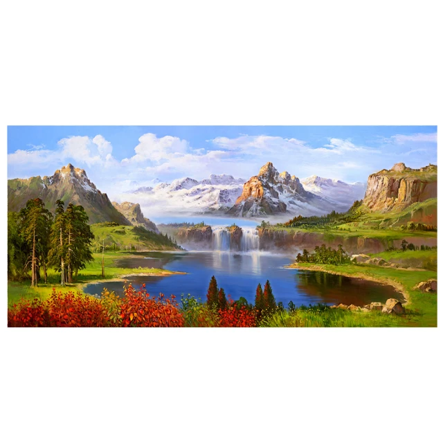 御畫房 雄風萬里 國家一級畫師手繪油畫60×90cm(VF-68) 歷史價格詳細信息