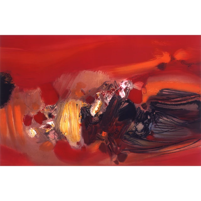 【朱德群藝術典藏】親筆簽名限量發行石版畫(舒暢) 歷史價格詳細信息