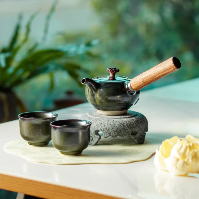 【LohasPottery 陸寶】知己側把茶組 汝窯天青色(一壺兩杯 雅緻木盒 繼承宋代美學氣韻和風采) 歷史價格詳細信息