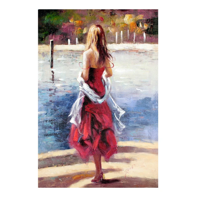 御畫房 雄風萬里 國家一級畫師手繪油畫60×90cm(VF-68) 歷史價格詳細信息