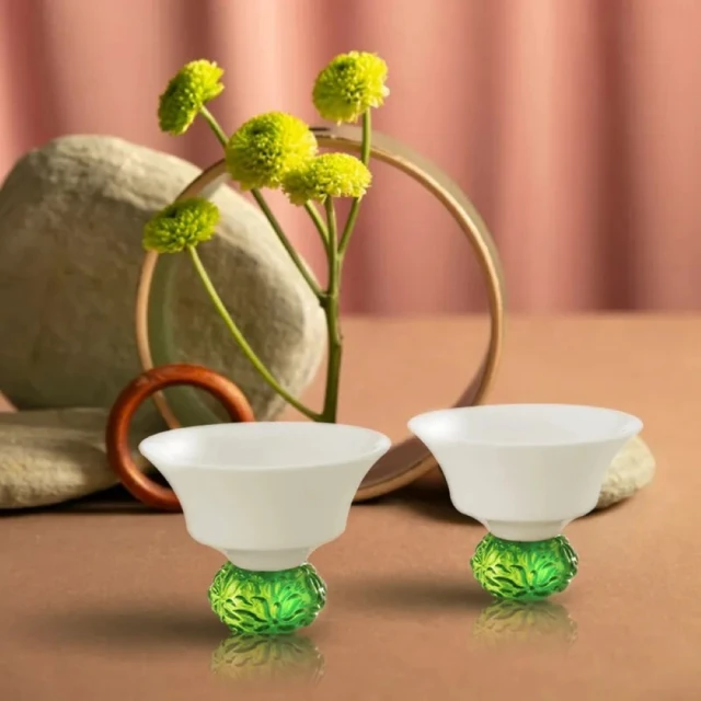 【琉璃工房LIULI LIVING】珍喜四季-夏修竹 竹對杯(適合收藏  搬家 生日 開業誌慶 節日送禮) 歷史價格詳細信息