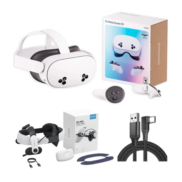 【Meta Quest】Meta Quest 3S VR 頭戴式裝置+菁英頭戴配件(256G) 歷史價格詳細信息