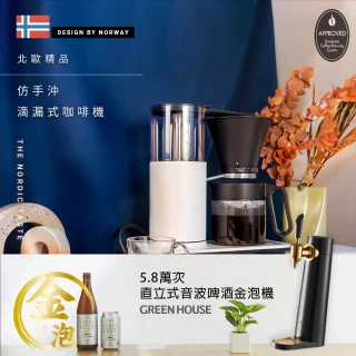 【WILFA】北歐精品仿手沖滴漏式咖啡機(贈日本GREEN HOUSE 4萬次波啤酒金泡機) 歷史價格詳細信息