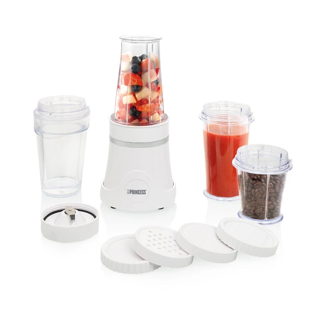【PRINCESS荷蘭公主】隨行冰鎮杯果汁機(時尚白)212065W 歷史價格詳細信息