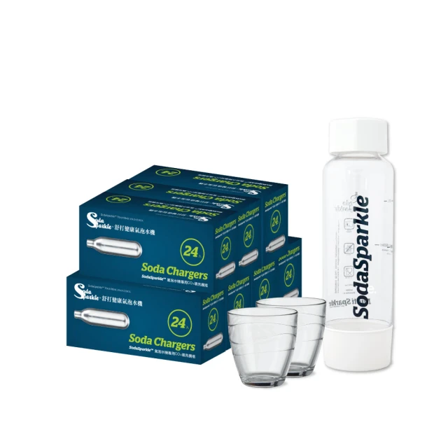 SodaSparkle氣泡水機 專用CO2鋼瓶48入+特調款專用TRITAN氣泡瓶 1L(白) 歷史價格詳細信息