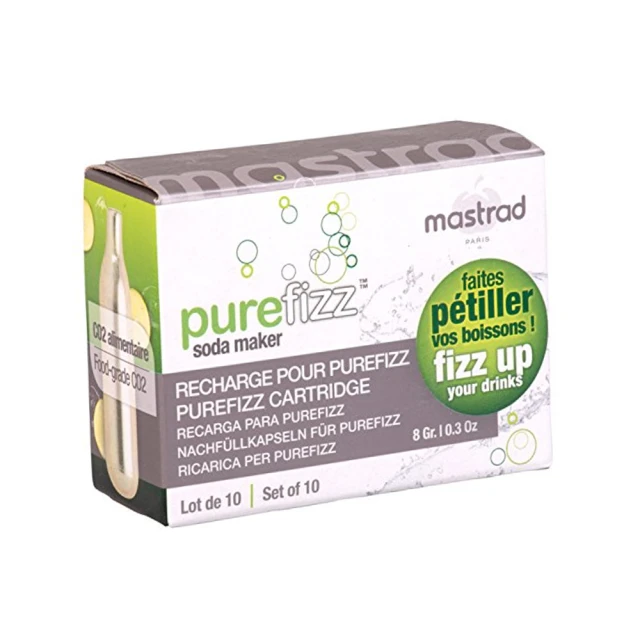 mastrad氣泡水機 CO2氣彈小鋼瓶、小氣彈、氣瓶(1盒10入) 歷史價格詳細信息