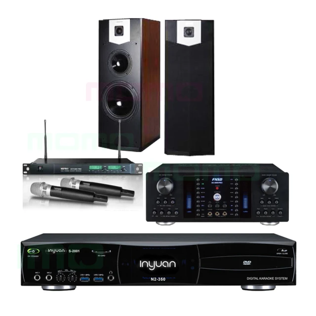 【音圓】N2-350+FNSD AK-8800PRO+ACT-869+R-600F(4TB伴唱機+綜合擴大機+無線麥克風+家庭劇院落喇叭) 歷史價格詳細信息