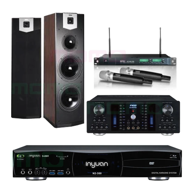 【音圓】N2-350+FNSD AK-8800PRO+ACT-869+R-600F(4TB伴唱機+綜合擴大機+無線麥克風+家庭劇院落喇叭) 歷史價格詳細信息