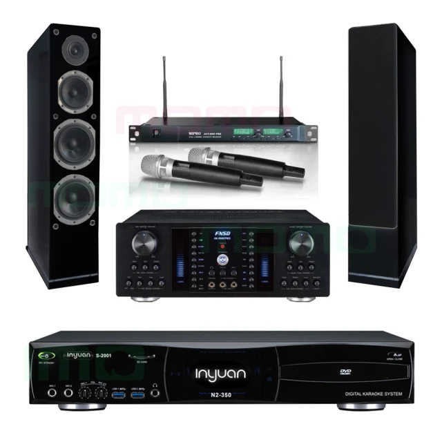 【音圓】N2-350+FNSD AK-8800PRO+ACT-869+R-600F(4TB伴唱機+綜合擴大機+無線麥克風+家庭劇院落喇叭) 歷史價格詳細信息