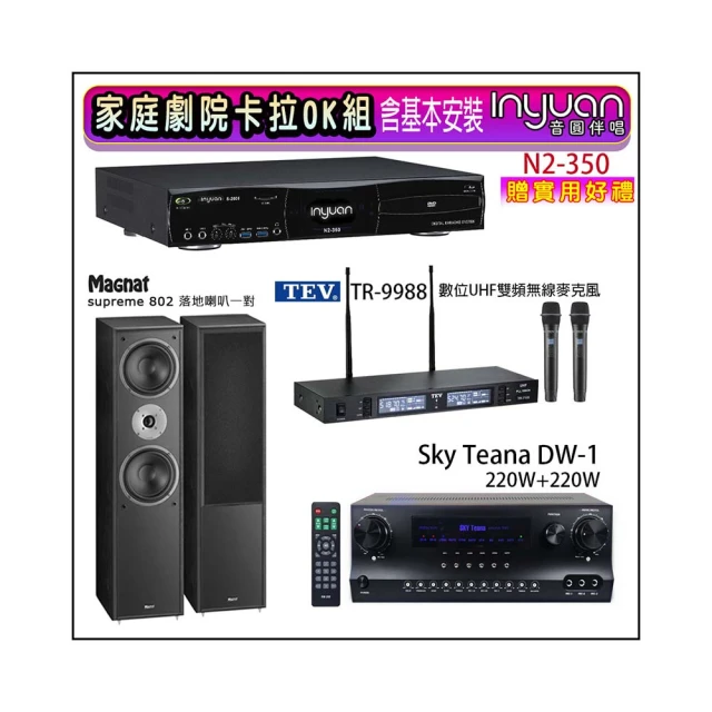【音圓】N2-350+DW-1+TEV TR-9988+Magnat Signature 507(卡拉OK點歌機4TB+擴大機+無線麥克風+喇叭) 歷史價格詳細信息