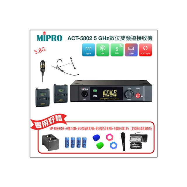 【MIPRO】ACT-5802 配2頭戴式麥克風(5GHz數位雙頻道接收機) 歷史價格詳細信息