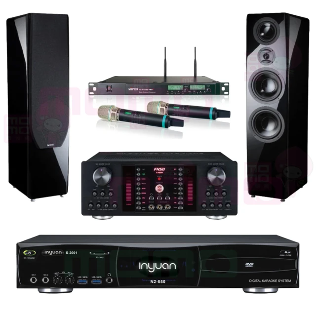 【音圓】N2-550+FNSD A-480N+ACT-8299PRO++KTF P-889 鋼烤版 黑(點歌機4TB+擴大機+無線麥克風+喇叭) 歷史價格詳細信息