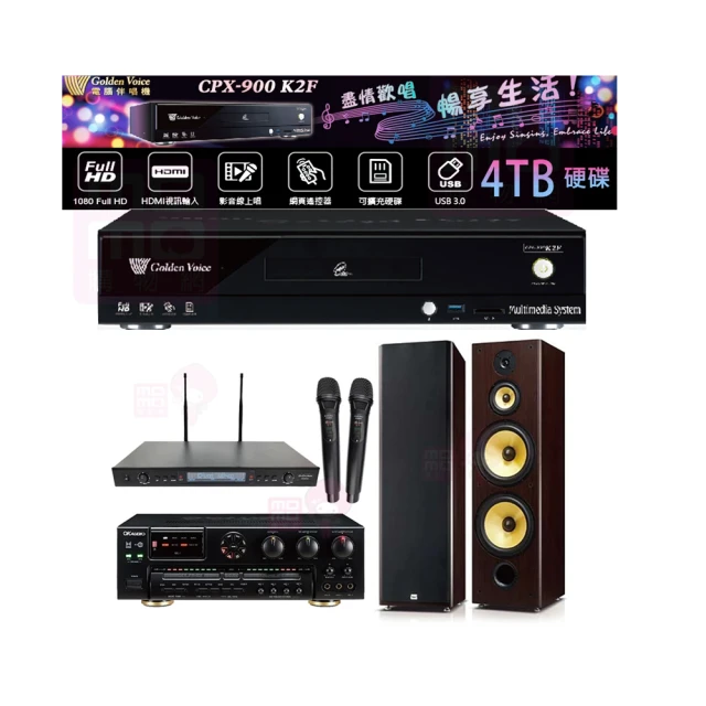 【金嗓】CPX-900 K2F+AK-7+SR-889PRO+Elac Debut 2.0 DB62(4TB點歌機+擴大機+無線麥克風+卡拉OK喇叭) 歷史價格詳細信息