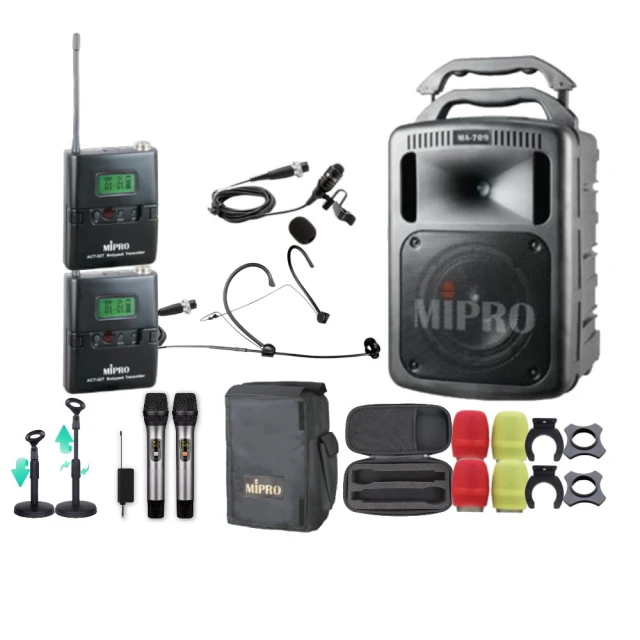 【MIPRO】MA-709 配2手握式麥克風ACT-58H(雙頻5.8G豪華型手提式無線擴音機) 歷史價格詳細信息