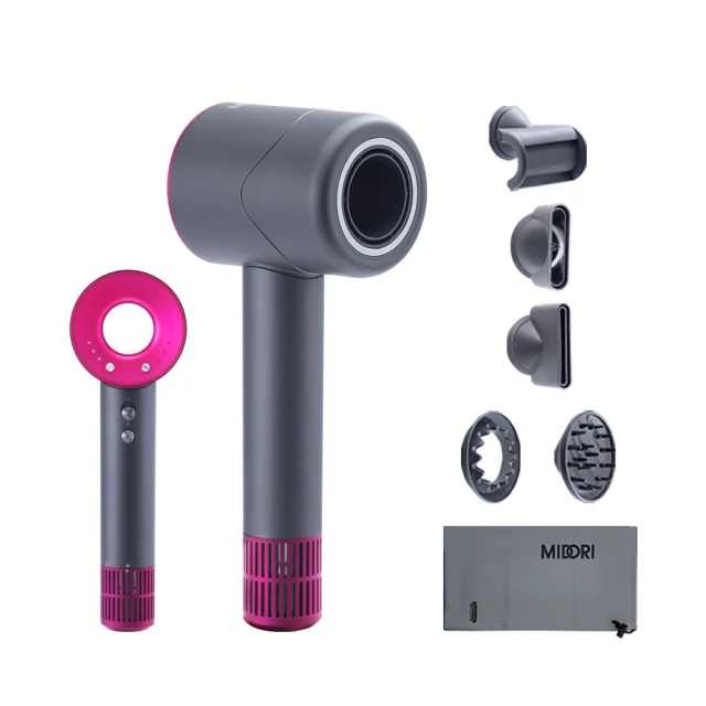 【MIDORI美多莉】Hypersonic高速負離子吹風機 贈專用配件組+輕巧收納袋+氣墊按摩梳-鐵灰 歷史價格詳細信息