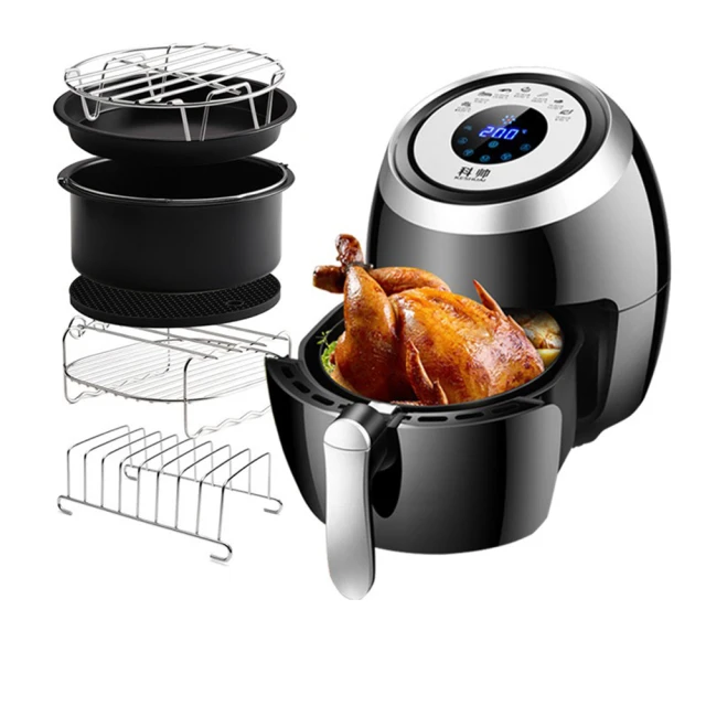 【科帥】AF-606 超大容量雙鍋5.5L氣炸鍋+超值12件8吋烘培組(微電腦液晶觸控氣炸鍋) 歷史價格詳細信息