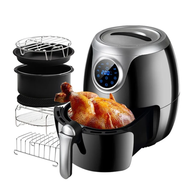 科帥 ye晶觸控氣炸～鍋 雙鍋5.5L 多功能空氣炸～鍋 電炸鍋 電烤爐 空炸鍋 歷史價格詳細信息