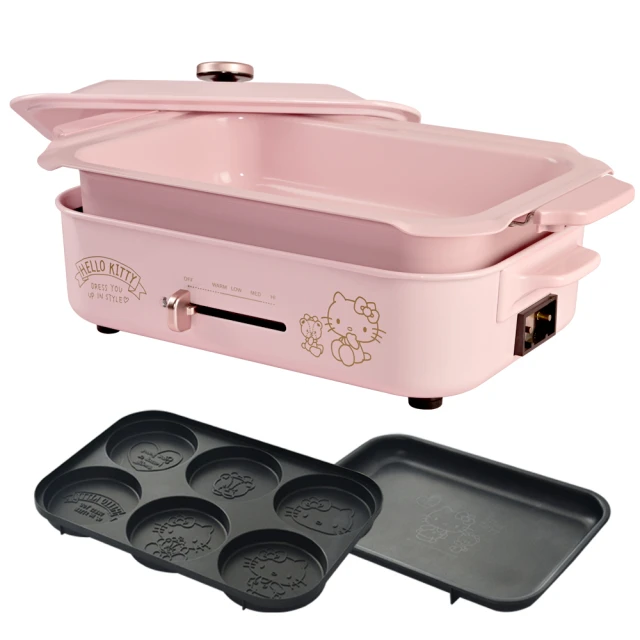 【HELLO KITTY】多功能創意料理爐 一機五烤盤超值組 歷史價格詳細信息