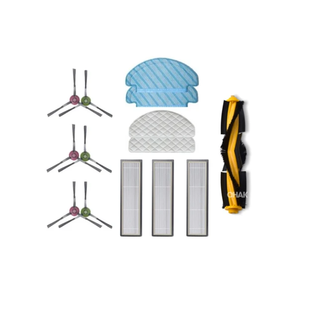 【CHAK恰可】ECOVACS 科沃斯 X1 副廠掃地機配件耗材超值組(主刷×1 邊刷×3 濾網×4 拖布×2) 歷史價格詳細信息