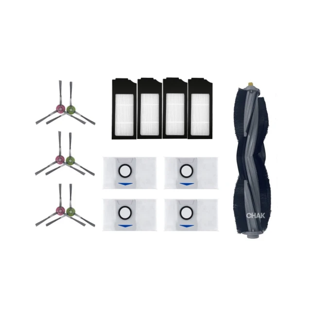 【CHAK恰可】ECOVACS 科沃斯 X1 副廠掃地機配件耗材超值組(主刷×1 邊刷×3 濾網×4 拖布×2) 歷史價格詳細信息