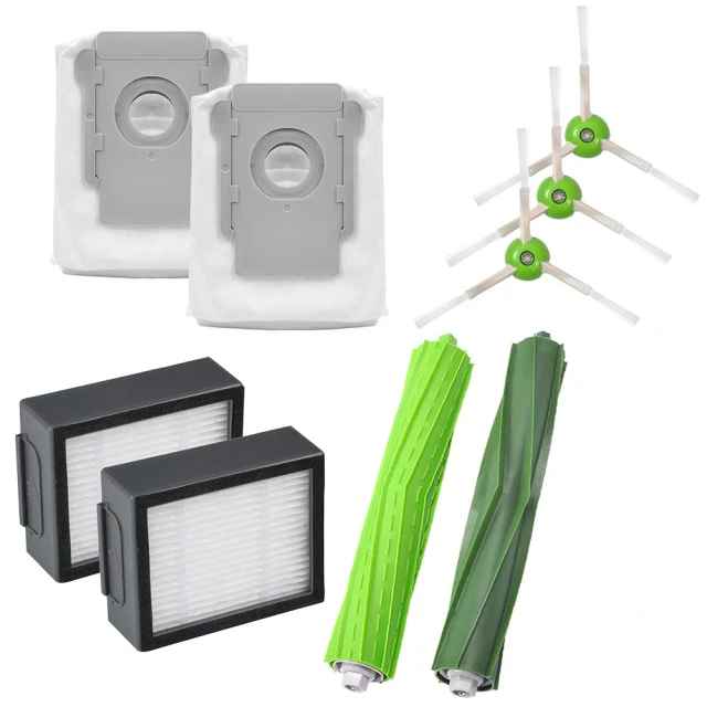 掃地機器人 配件 iRobot Roomba (i7/i7 Plus/E5/E6/E7) 掃地機器人膠刷/主刷 1對 歷史價格詳細信息