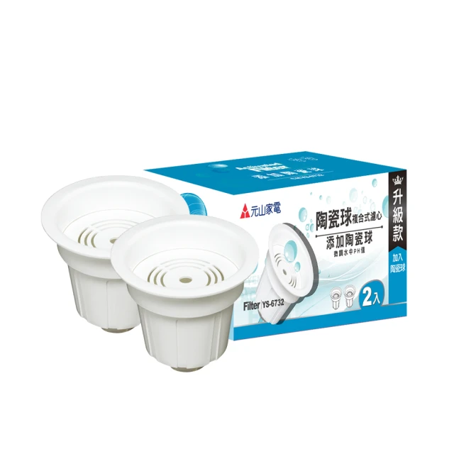 元山 陶瓷球複合式濾心(2入裝) YS-6732 歷史價格詳細信息