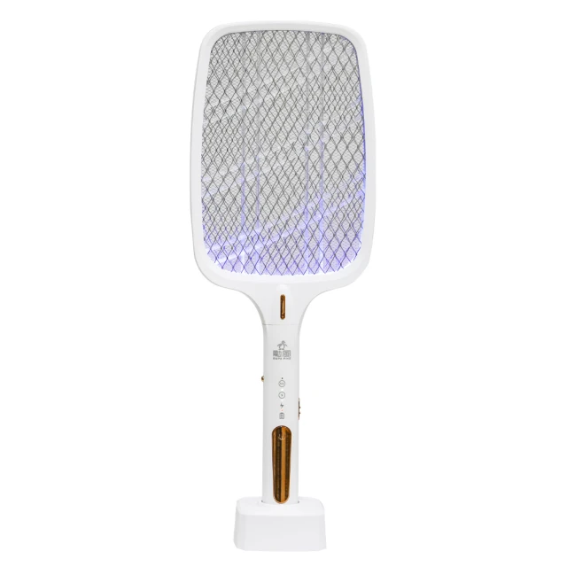 USB充電式 三層網面照明電蚊拍(附底座)-白色 歷史價格詳細信息