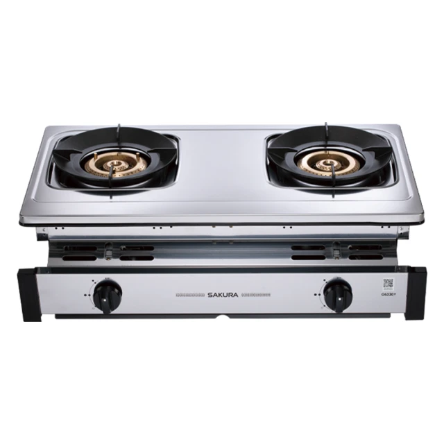 櫻花 SAKURA-純銅爐頭全不鏽鋼嵌入爐 G-6320K(天然瓦斯) 歷史價格詳細信息