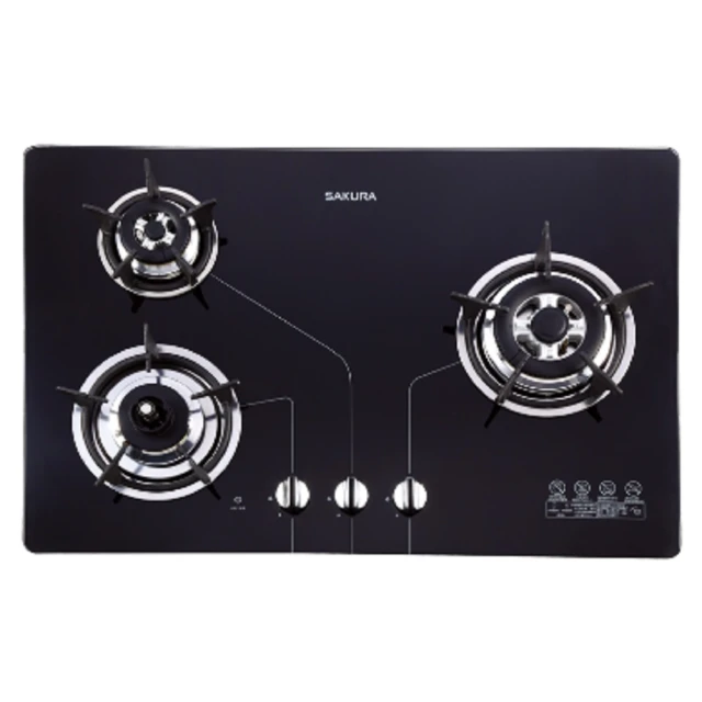 SAKURA櫻花 三口防乾燒節能檯面爐 G2830KG (天然瓦斯) 歷史價格詳細信息